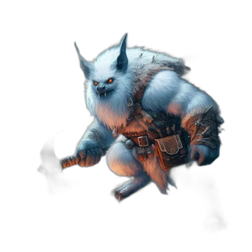 dragon, creature, staff, animal transparent PNG cut-out