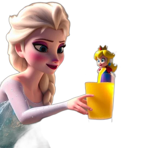 crown, dress, 3d render, concept art transparent PNG cut-out