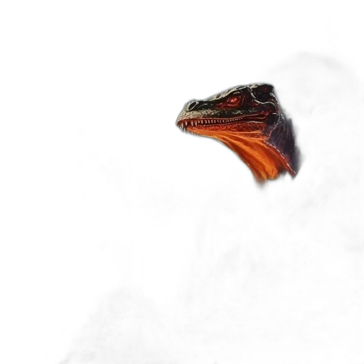 dragon, creature, animal, face transparent PNG cut-out