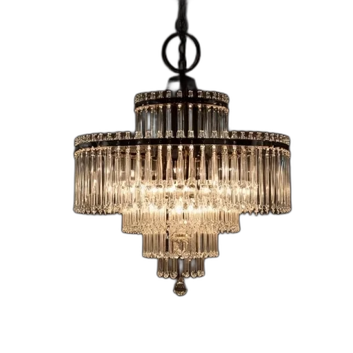 3d render, earth tones, modern, chandelier transparent PNG cut-out