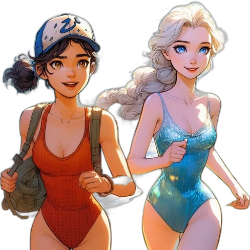 concept art, comic book art, cartoon, fantasy art transparent PNG cut-out