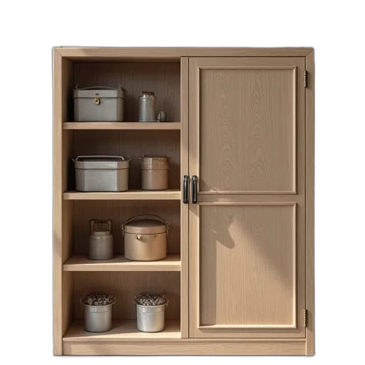 furniture, 3d render, earth tones, two transparent PNG cut-out