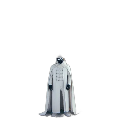 robot, jacket, staff, concept art transparent PNG cut-out