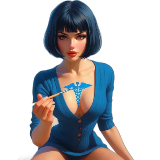 dress, jacket, jewelry, staff transparent PNG cut-out