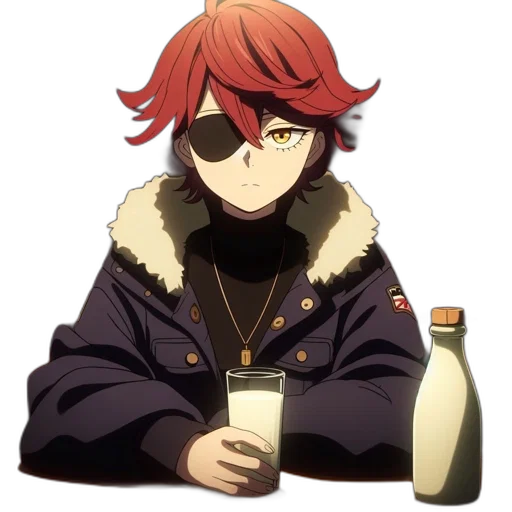 jacket, food, bottle, face transparent PNG cut-out