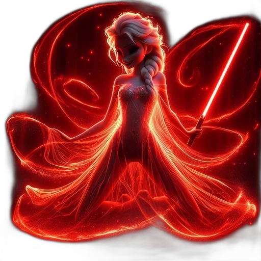 dress, staff, fantasy art, concept art transparent PNG cut-out