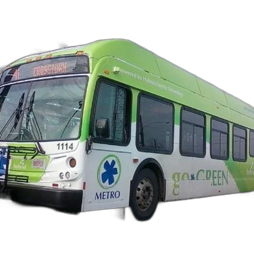 green, white, bus, word transparent PNG cut-out