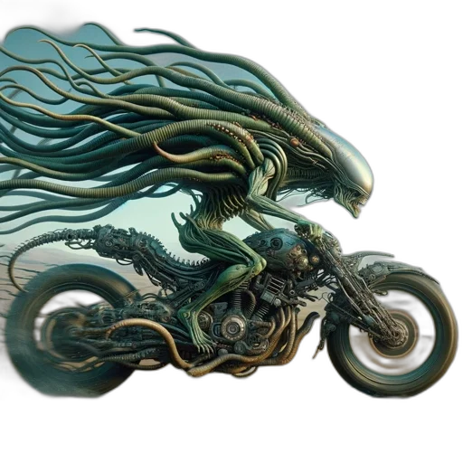 dragon, creature, hair, mask transparent PNG cut-out