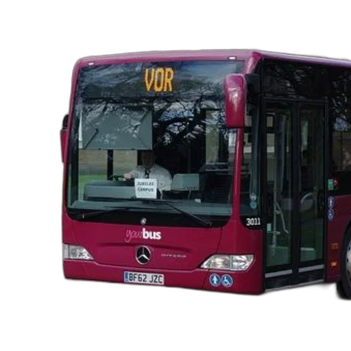 3d render, photorealistic, red, bus transparent PNG cut-out