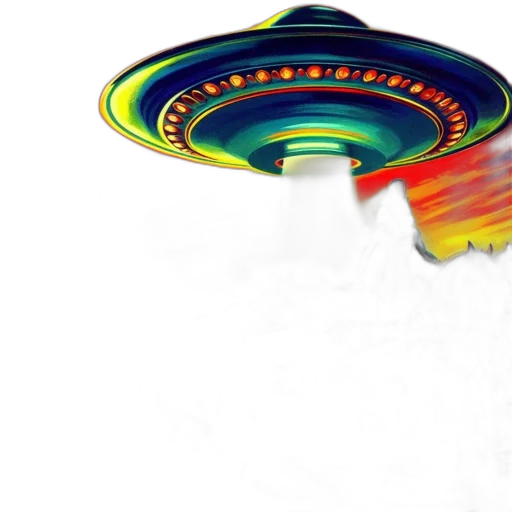 umbrella, hat, 3d render, outer space transparent PNG cut-out