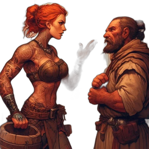 concept art, fantasy art, comic book art, fire transparent PNG cut-out