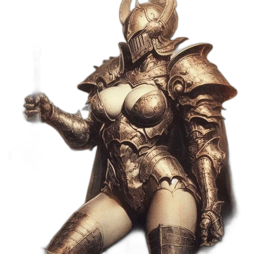 robot, dress, sword, weapon transparent PNG cut-out