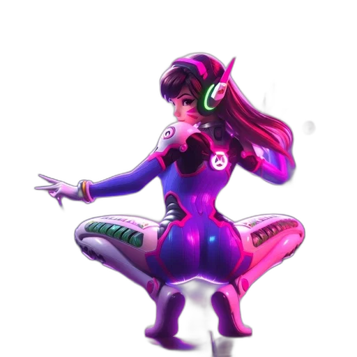 dress, robot, weapon, staff transparent PNG cut-out