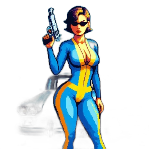 weapon, comic book art, concept art, pixel art transparent PNG cut-out