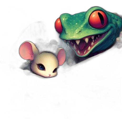 creature, mask, animal, concept art transparent PNG cut-out