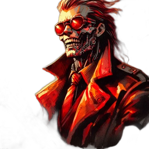 jacket, face, mask, concept art transparent PNG cut-out