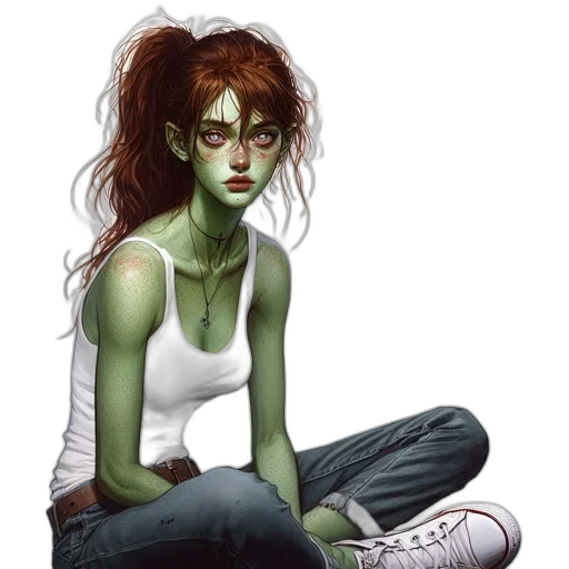 concept art, comic book art, fantasy art, photorealistic transparent PNG cut-out