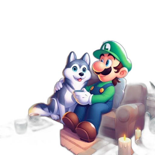animal, pixel art, concept art, watercolor transparent PNG cut-out