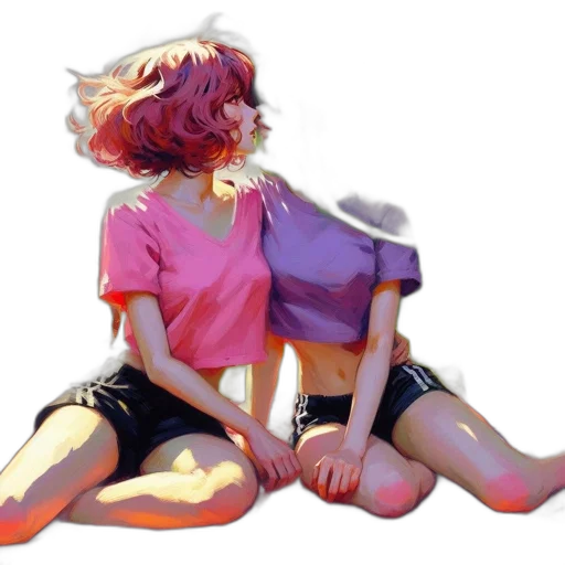 dress, jacket, hair, mask transparent PNG cut-out
