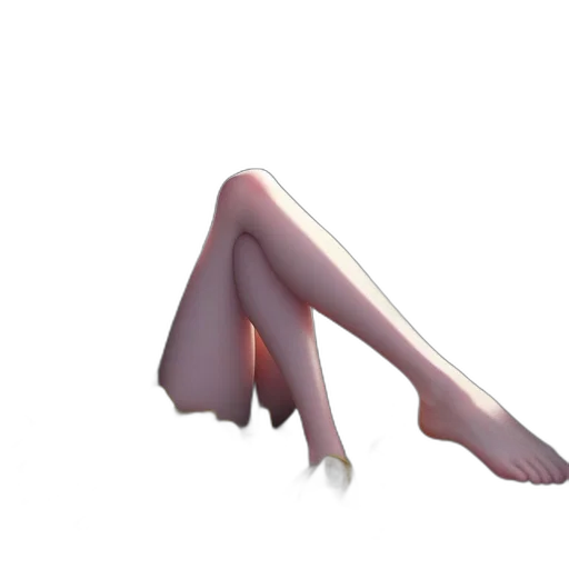 creature, shoes, hair, dress transparent PNG cut-out