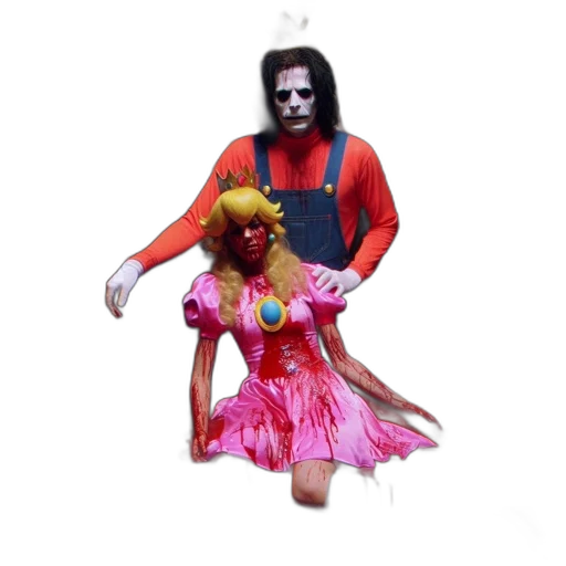 dress, mask, creature, 3d render transparent PNG cut-out