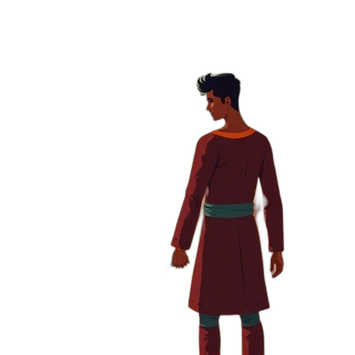 staff, jacket, sword, dress transparent PNG cut-out
