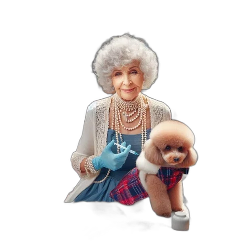elderly, lady, traditional, attire transparent PNG cut-out