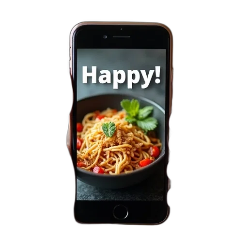 food, robot, photorealistic, 3d render transparent PNG cut-out