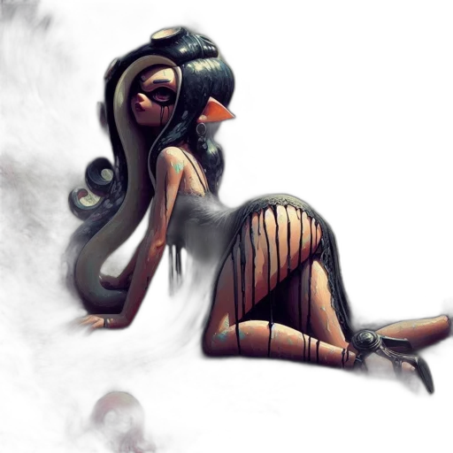 dress, mask, concept art, fantasy art transparent PNG cut-out