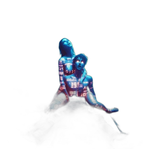pixel art, concept art, 3d render, comic book art transparent PNG cut-out