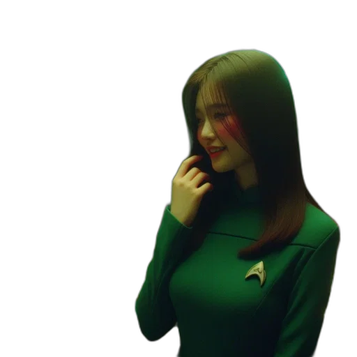 dress, staff, jacket, face transparent PNG cut-out