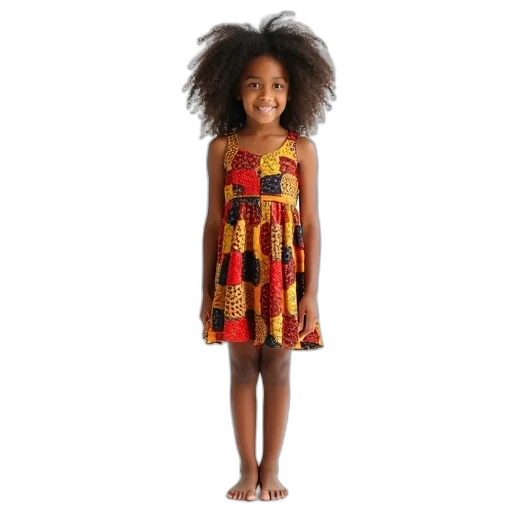 dress, hair, young, girl transparent PNG cut-out