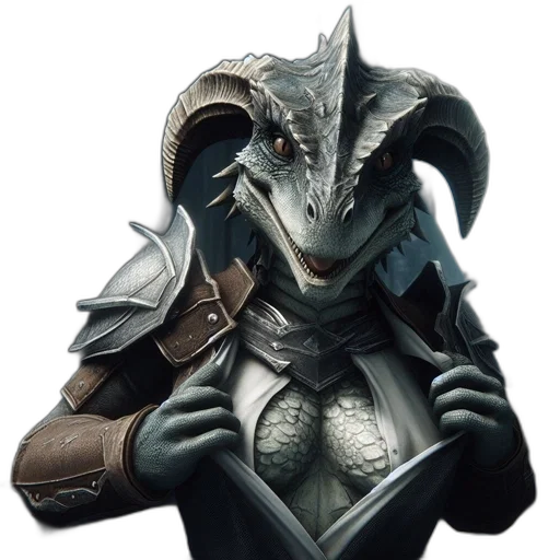 dragon, mask, creature, staff transparent PNG cut-out