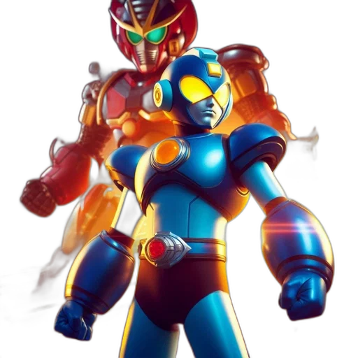robot, concept art, 3d render, comic book art transparent PNG cut-out