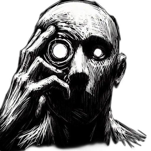 mask, face, creature, staff transparent PNG cut-out