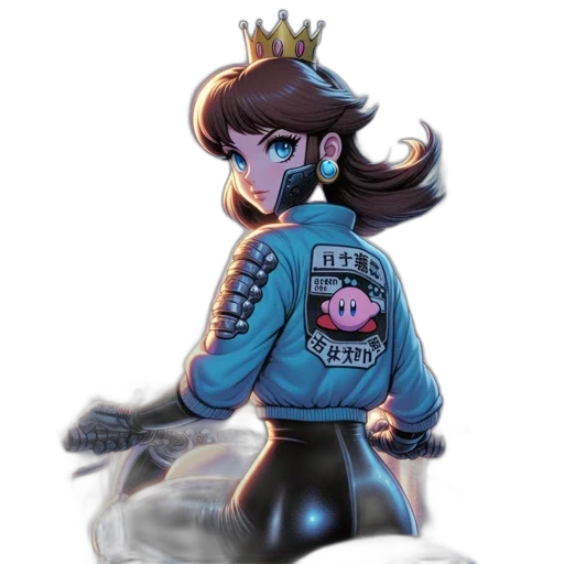 crown, jacket, staff, robot transparent PNG cut-out