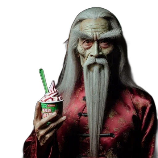 food, staff, dragon, photorealistic transparent PNG cut-out