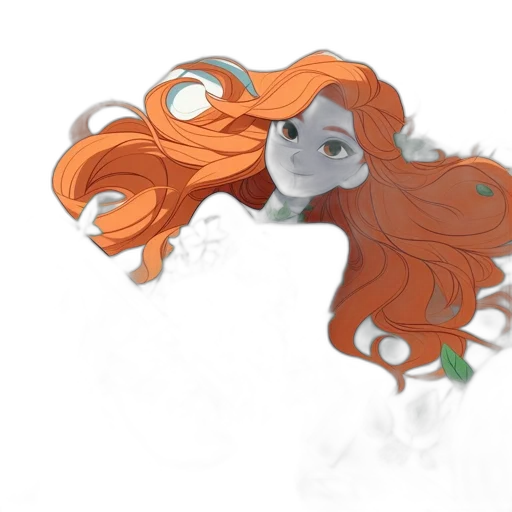 hair, crown, creature, dress transparent PNG cut-out