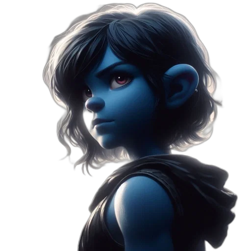 face, fantasy art, concept art, comic book art transparent PNG cut-out