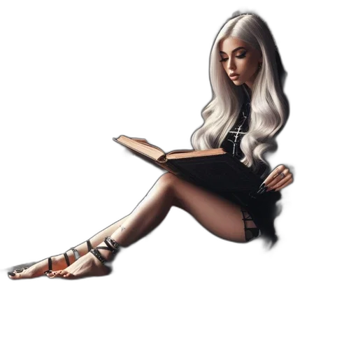 shoes, hair, dress, concept art transparent PNG cut-out