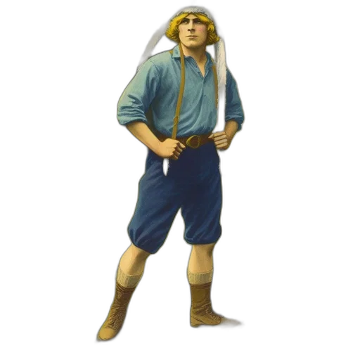 staff, jacket, hat, creature transparent PNG cut-out