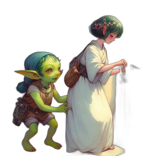 creature, staff, concept art, fantasy art transparent PNG cut-out