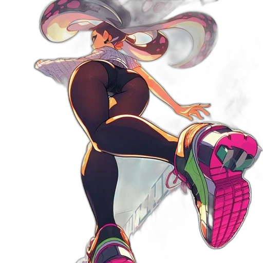 jacket, weapon, hair, dress transparent PNG cut-out