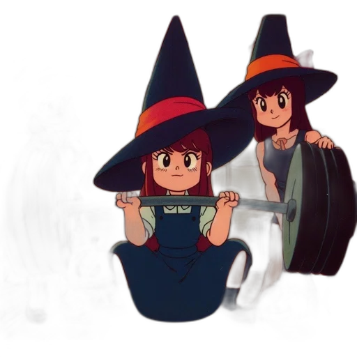 hat, staff, dress, weapon transparent PNG cut-out