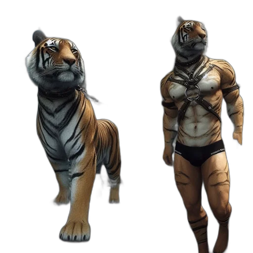 animal, creature, concept art, 3d render transparent PNG cut-out