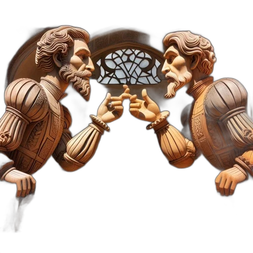 concept art, 3d render, two, male transparent PNG cut-out