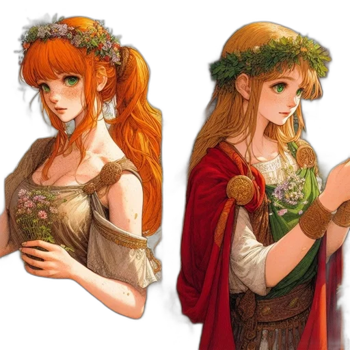 dress, crown, fantasy art, concept art transparent PNG cut-out