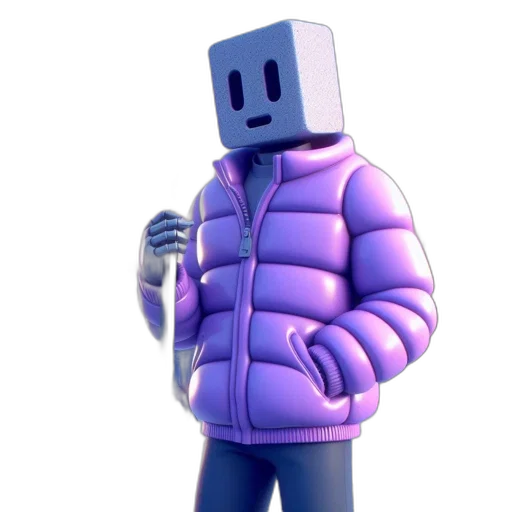 jacket, robot, creature, face transparent PNG cut-out