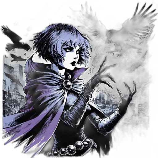 fantasy art, comic book art, concept art, watercolor transparent PNG cut-out