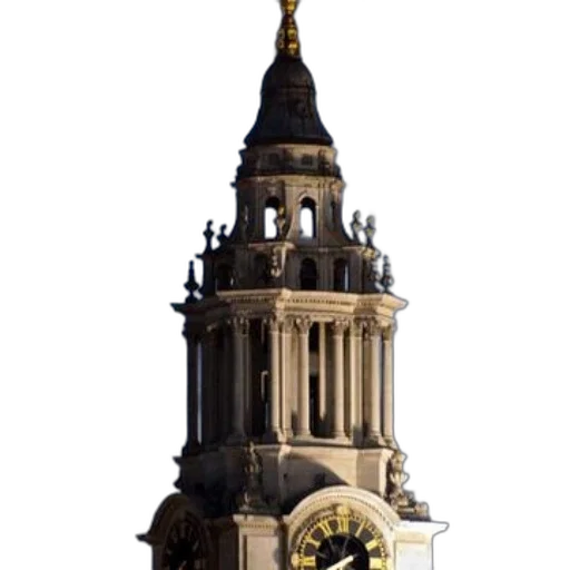 building, crown, staff, 3d render transparent PNG cut-out